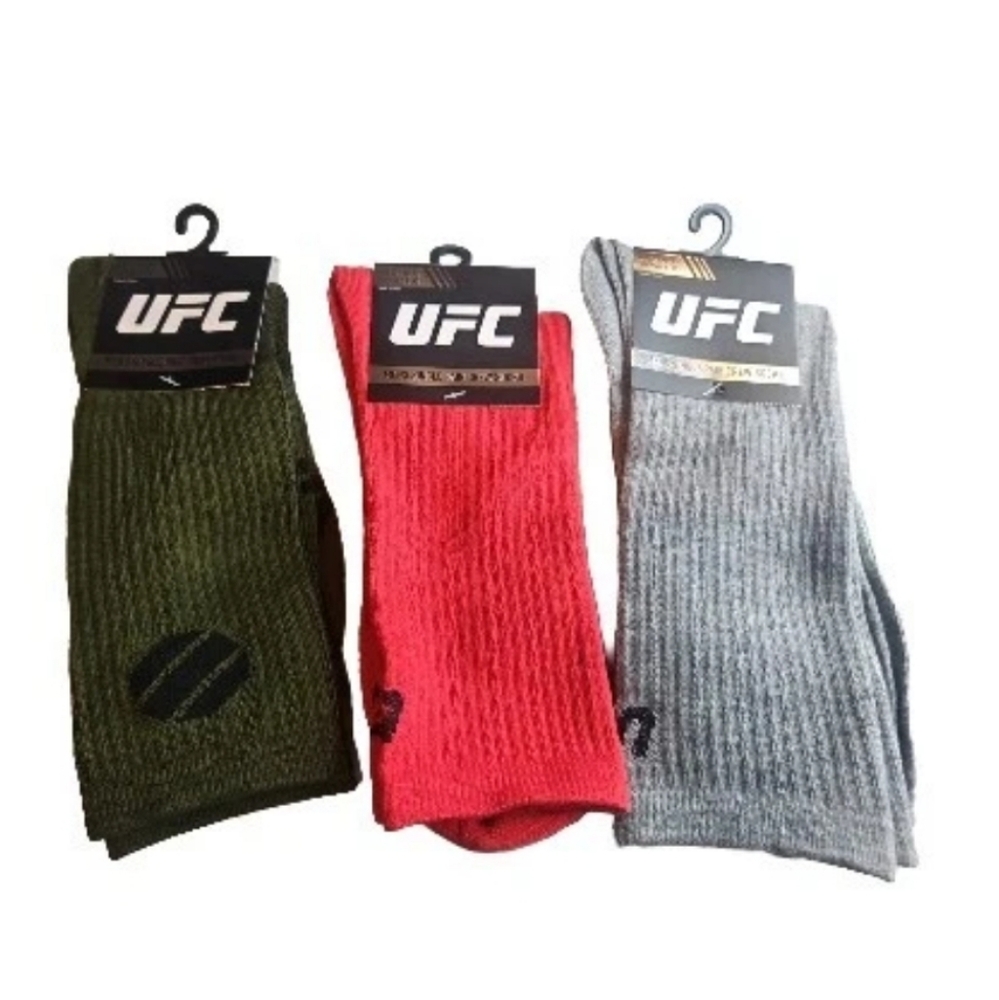 UFC Mens Crew Neck Socks 3 Pack Size 10-13